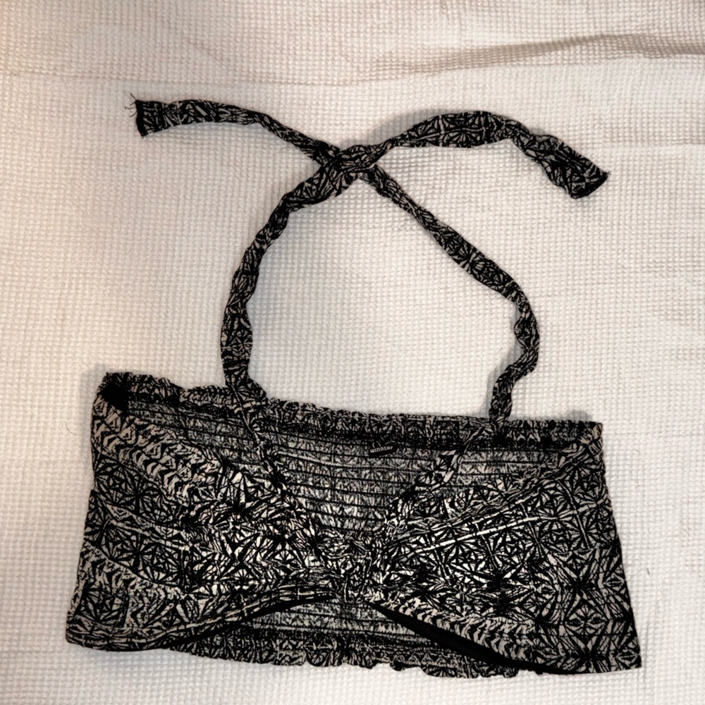 Windsor stretchy ruched halter top